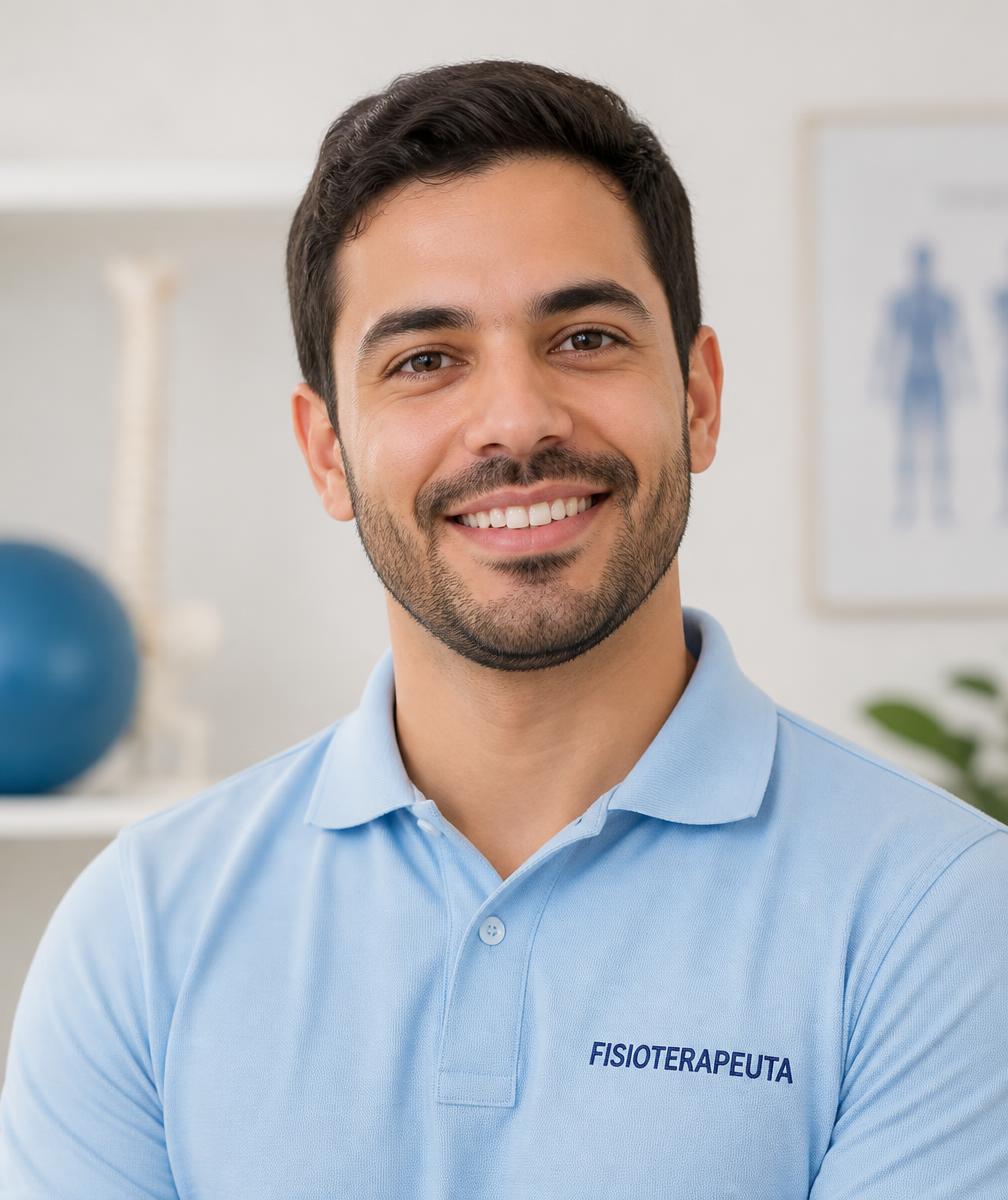 Retrato do Dr. Alan Oliveira Costa, fisioterapeuta em Campinas